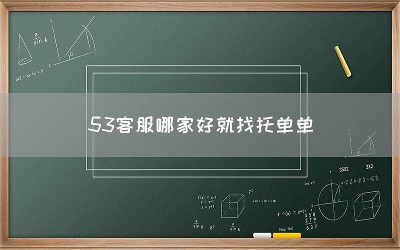 53客服哪家好就找托单单